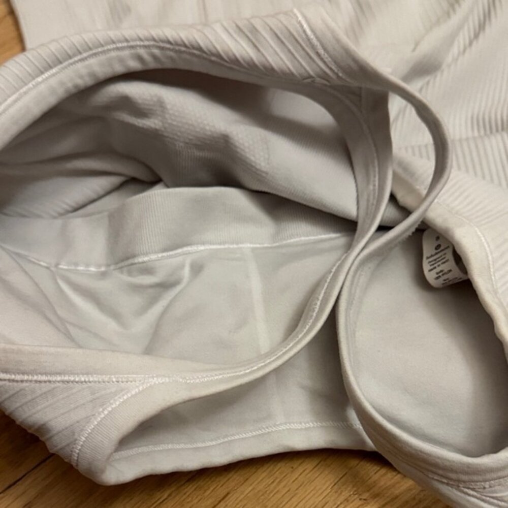 White Ribbed Tank Top - Picture 5 of 6